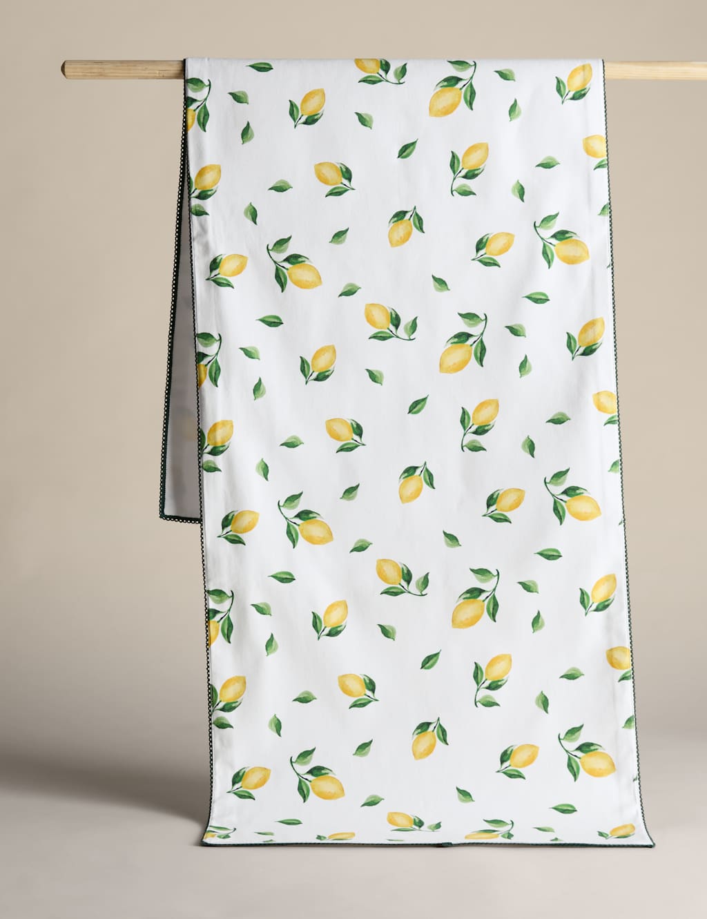 M&S Collection Pure Cotton Lemon Table Runner - Yellow Mix, Yellow Mix