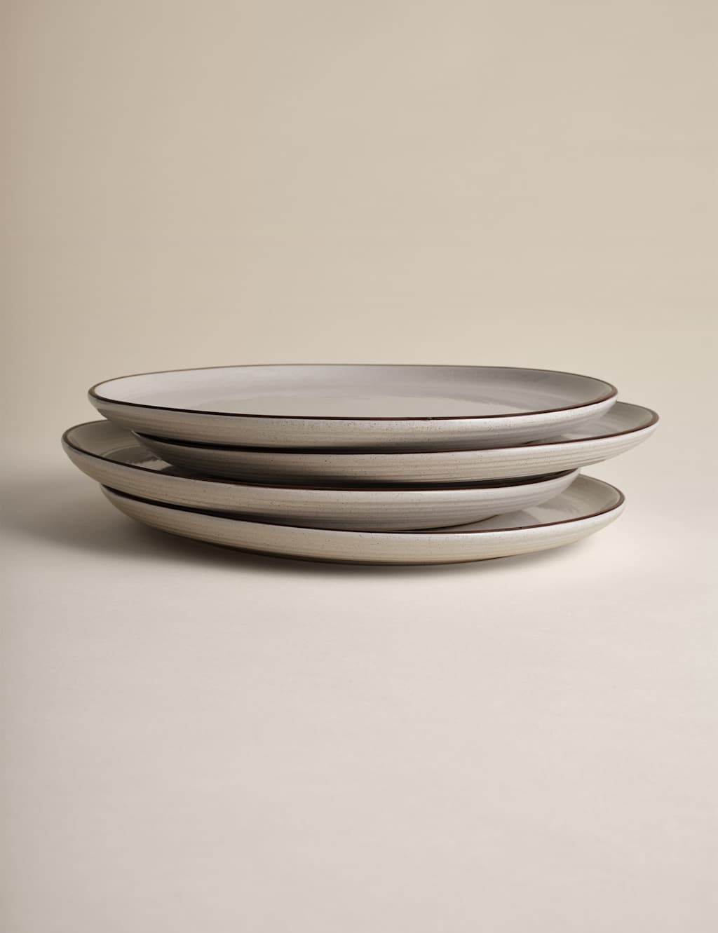 Set of 4 Michigan Rim Dinner Plates