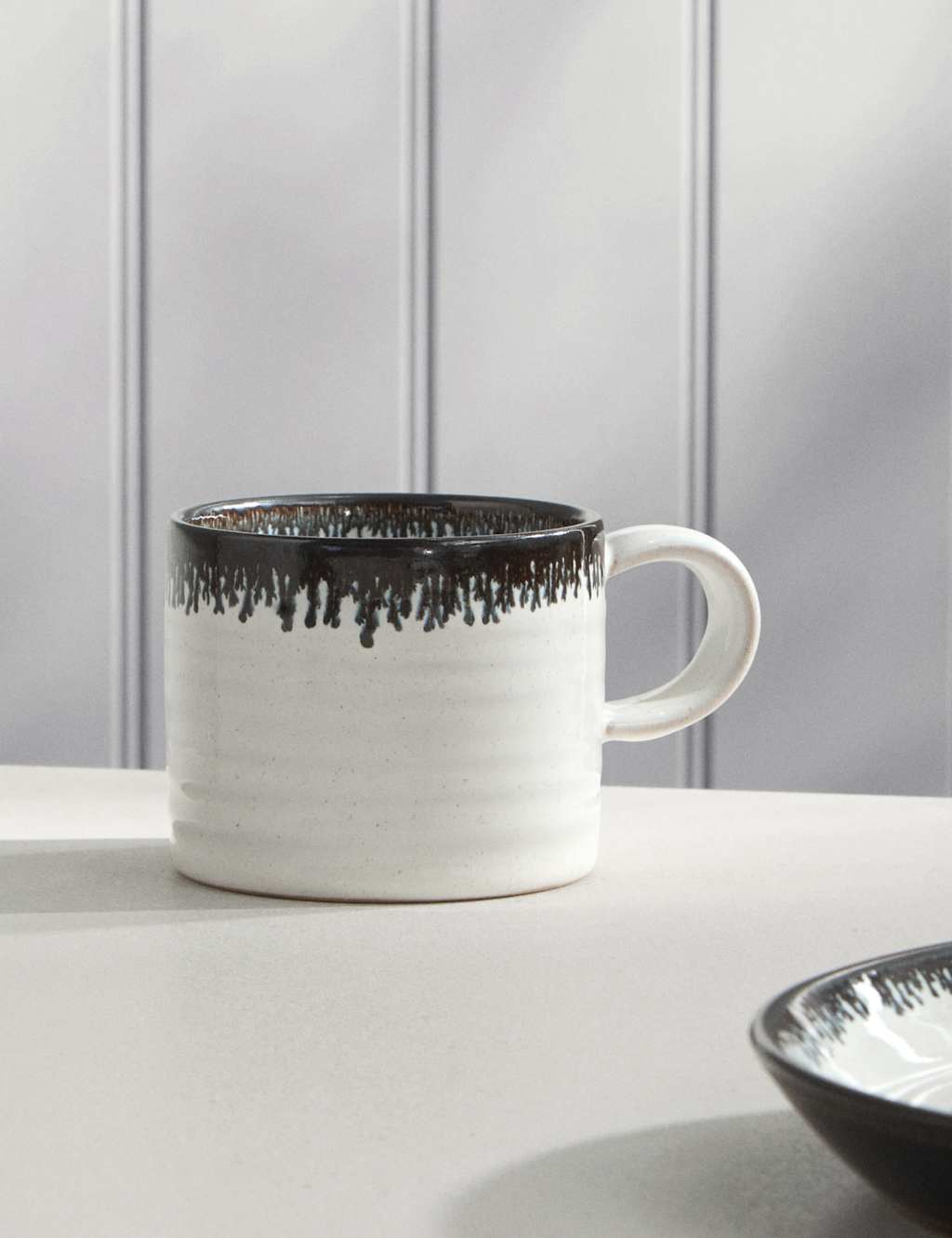 M&S X Tom Kerridge Reactive Glaze Mug White