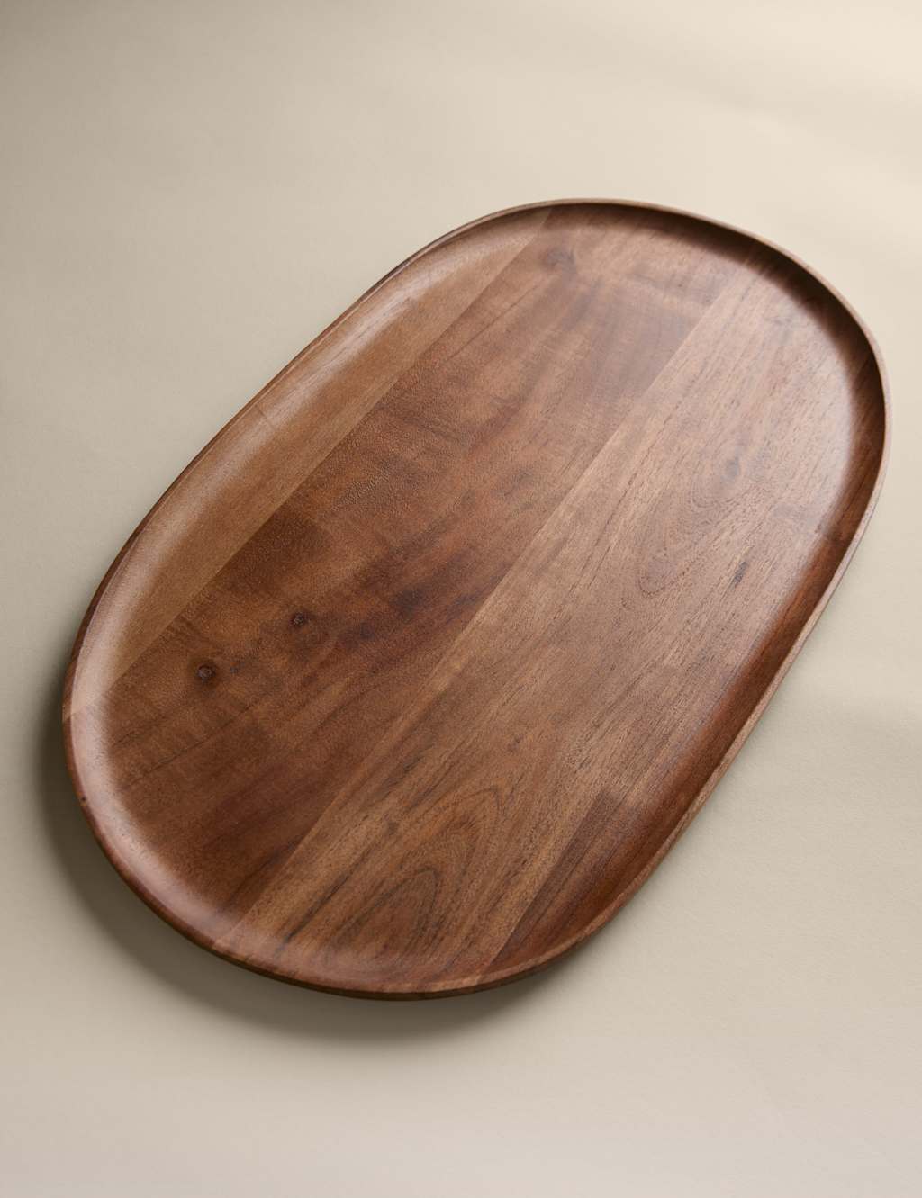 M&S Collection Extra Large Wooden Oblong Serving Platter - Natural, Natural