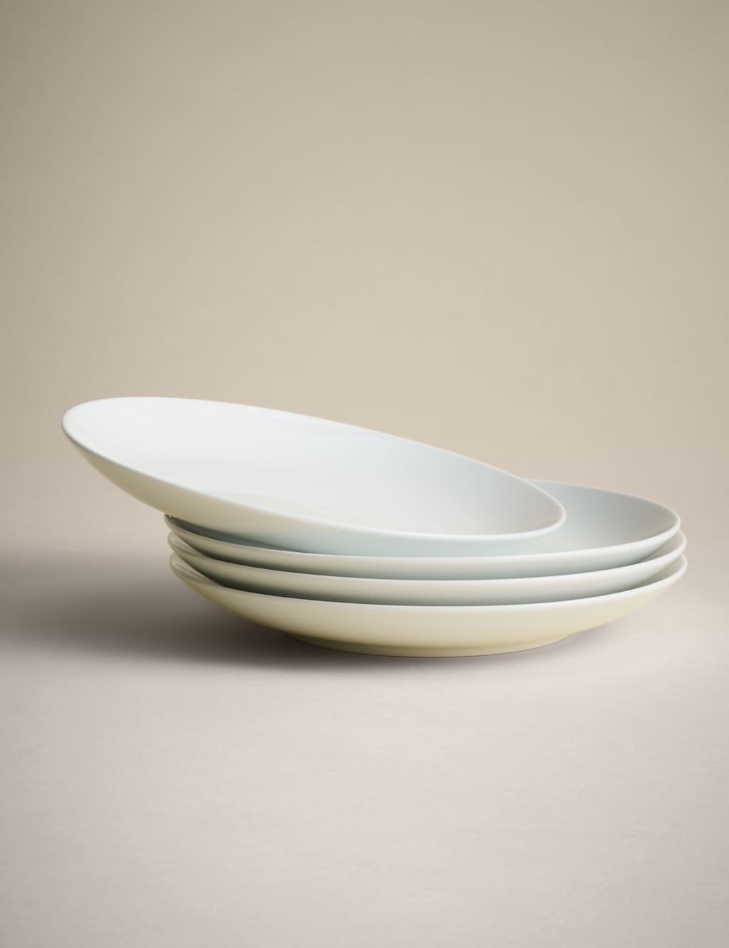 M&S Collection Set of 4 Maxim Coupe Side Plates - White, White