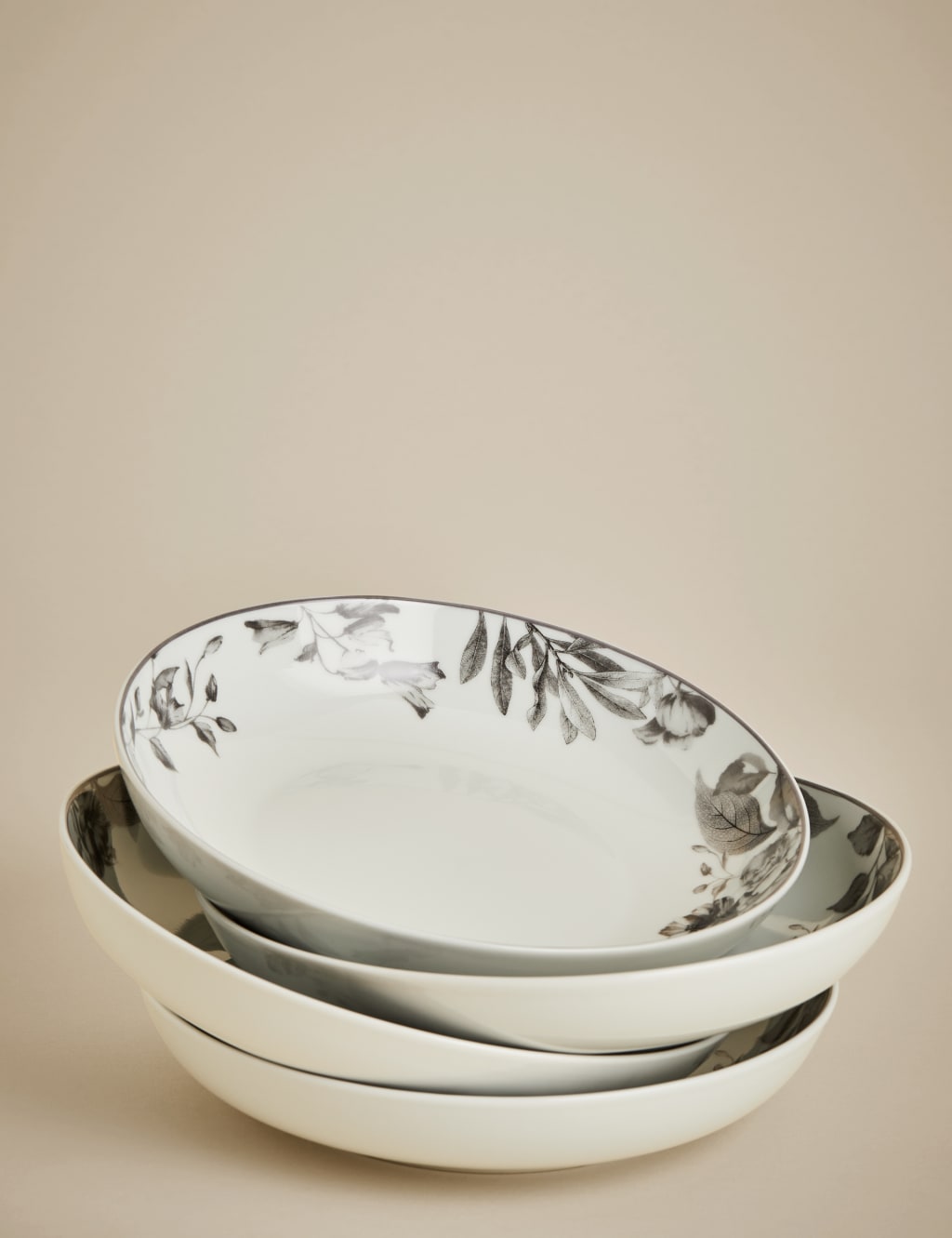 Set of 4 Floral Pasta Bowls