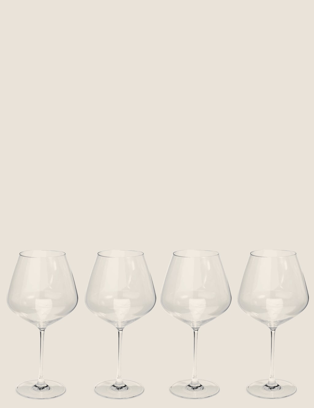 Set of 4 Large Red Wine Glasses