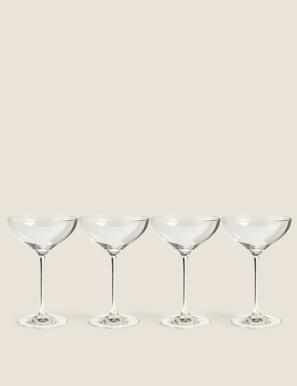 Set of 4 Champagne Saucers