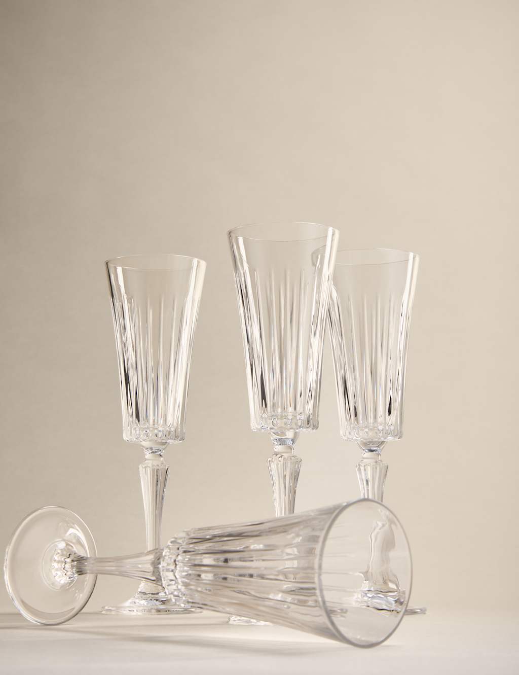 Set of 4 Timeless Champagne Flutes
