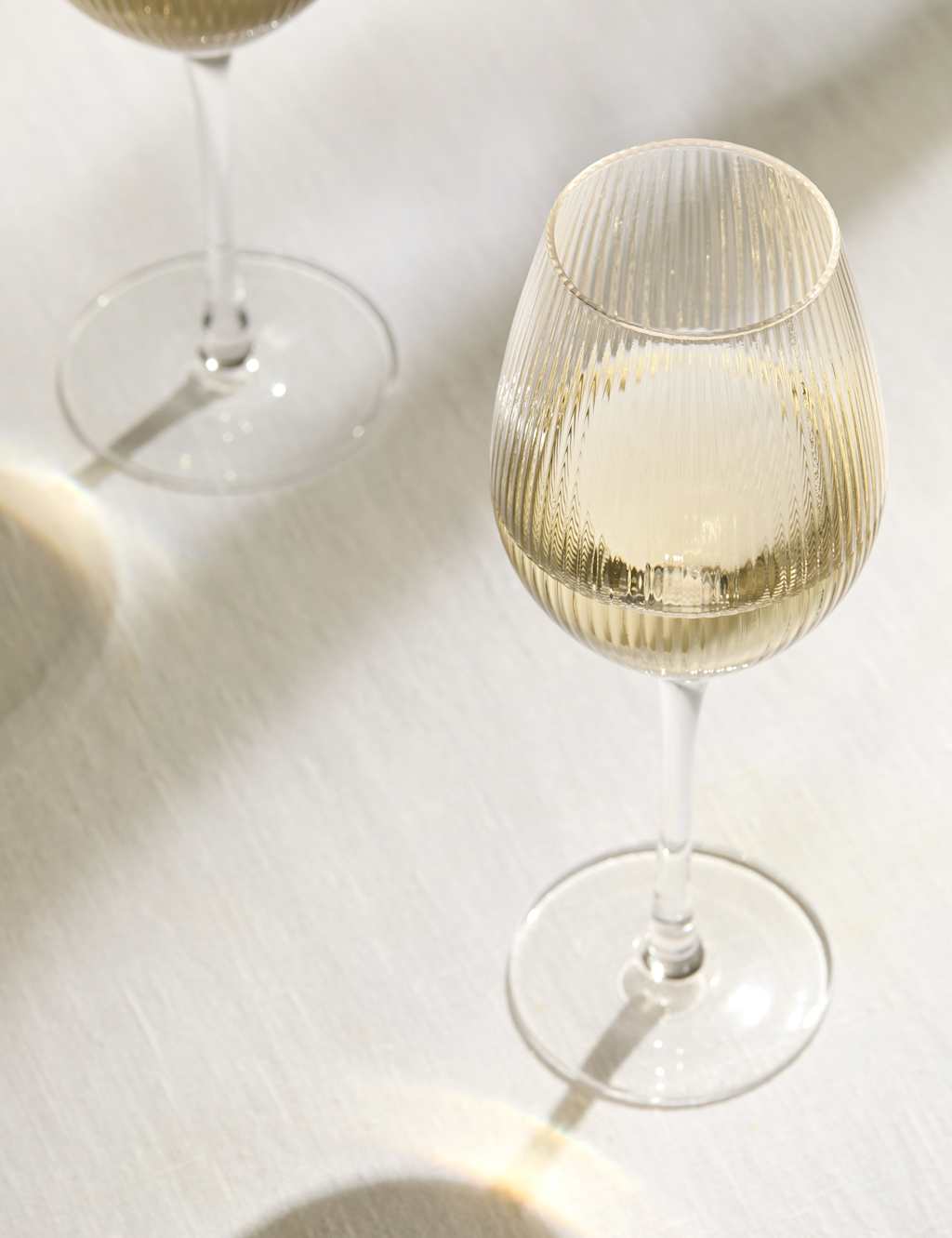 Set of 6 Maxim Optic Ribbed Wine Glasses