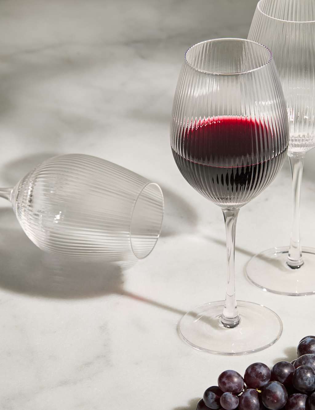 Set of 6 Maxim Optic Red Wine Glasses