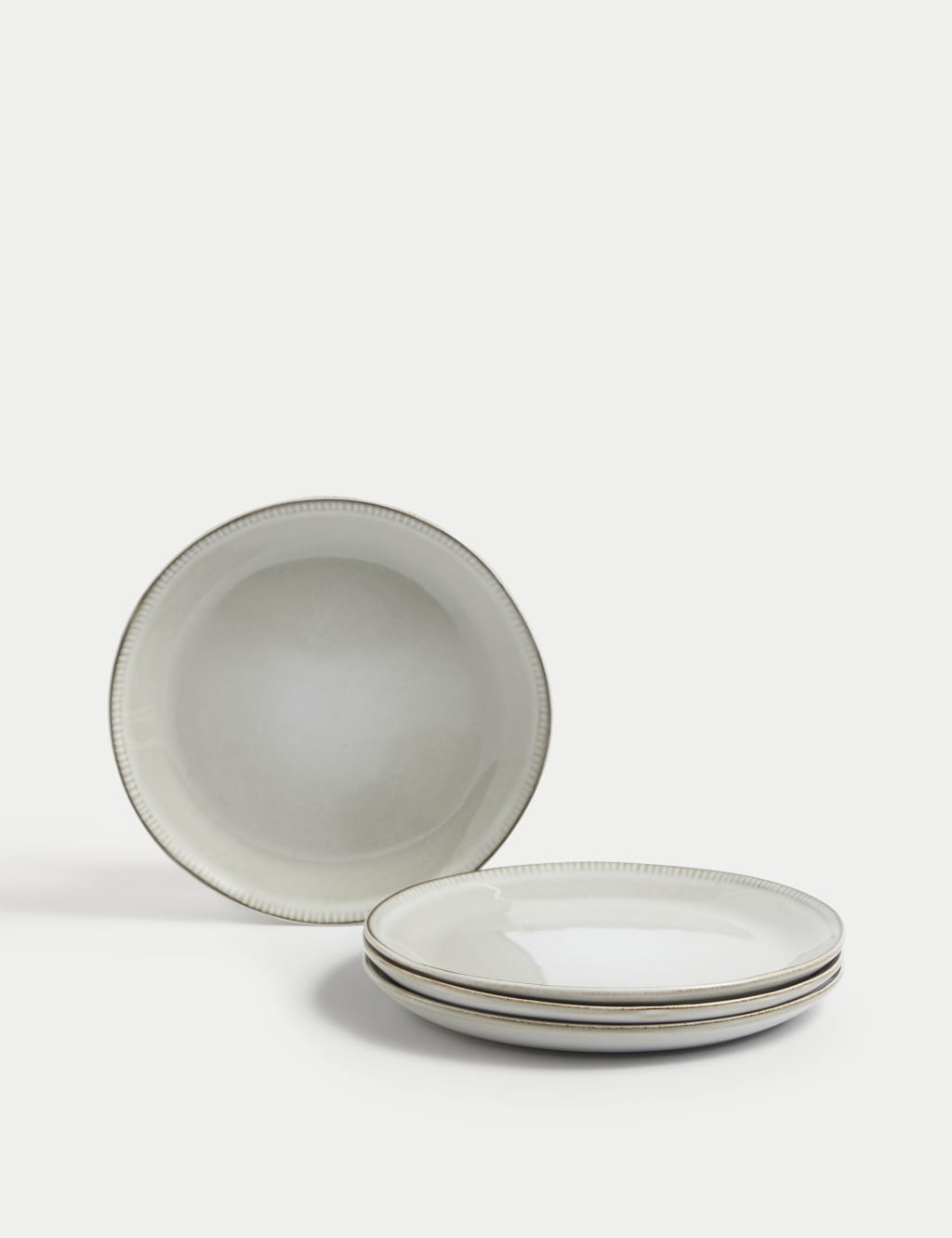 Set of 4 Stoneware Side Plates