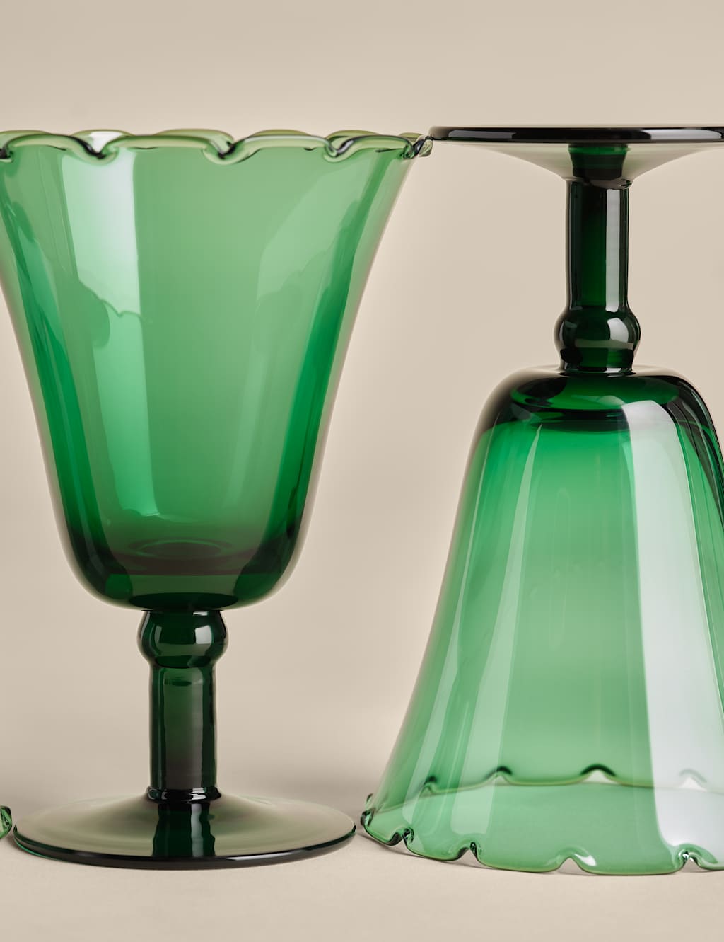 Set of 4 Petal Wine Glasses