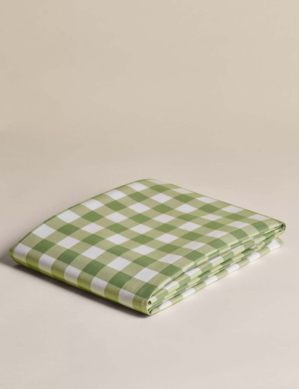 M&S Collection Gingham Wipe Clean Tablecloth - Green Mix, Green Mix