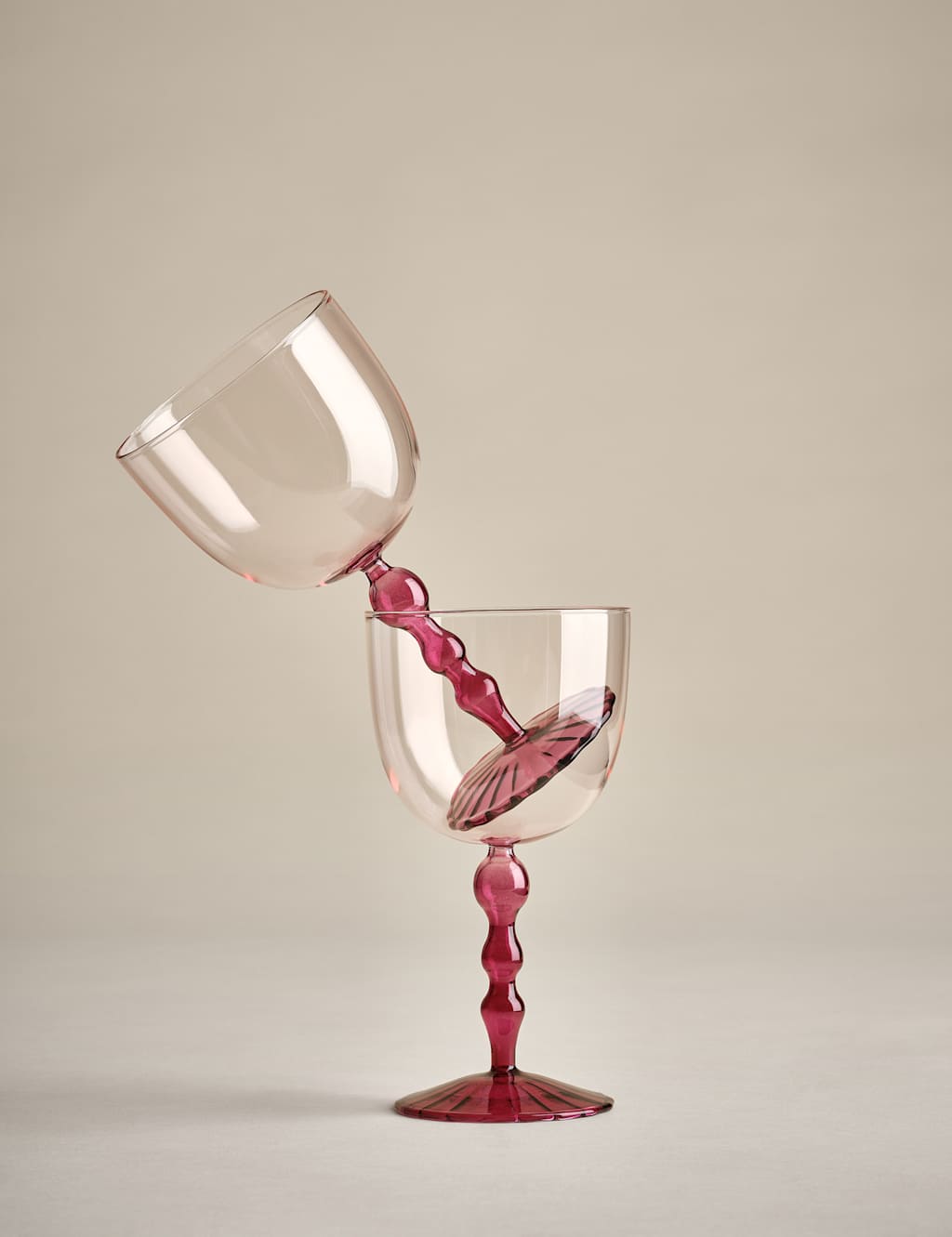 Set of 2 Deco Gin Glasses