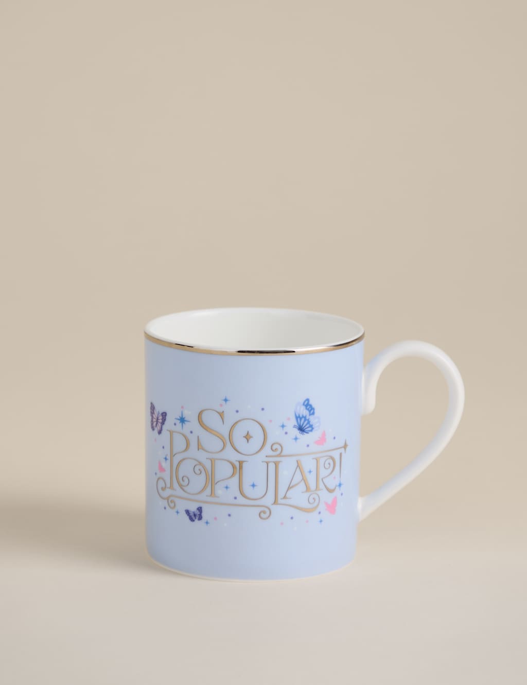 M&S Wicked So Popular Slogan Mug Lilac