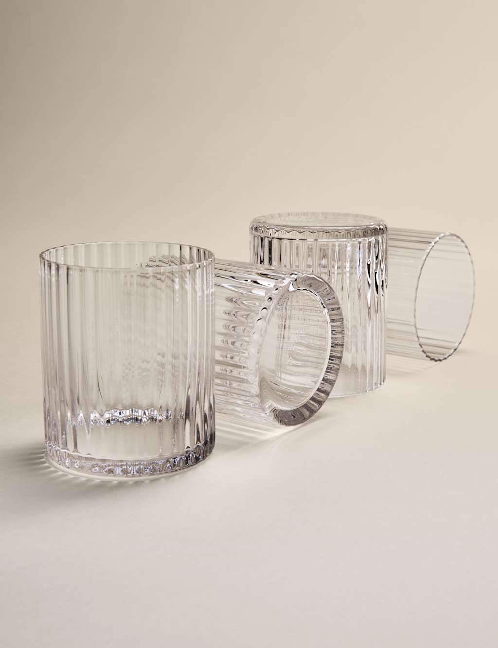 M&S Set of 4 Celine Ribbed Tumblers
