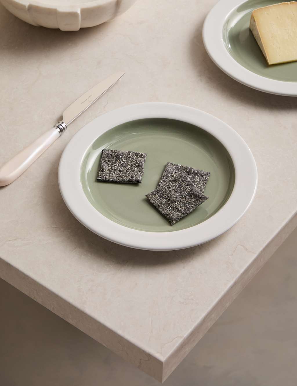 M&S X Kelly Hoppen Contrast Side Plate - Green Mix