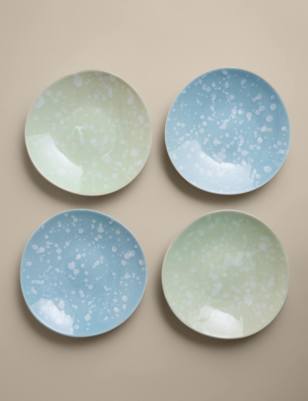 M&S Set of 4 Splatter Side Plates - Multi