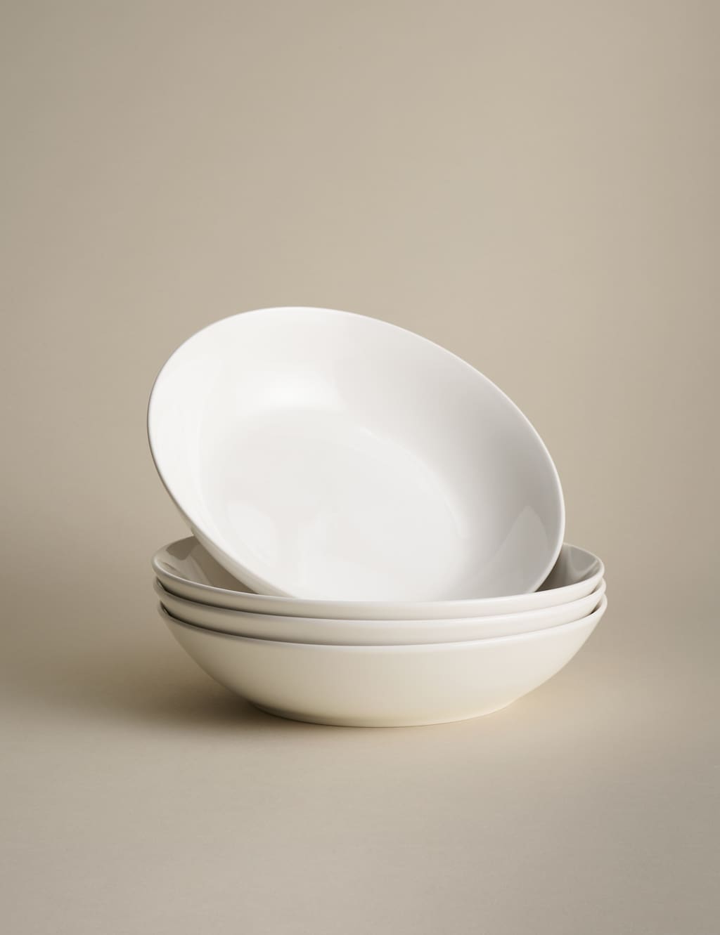 M&S 4 Pack Everyday Pasta Bowls - White