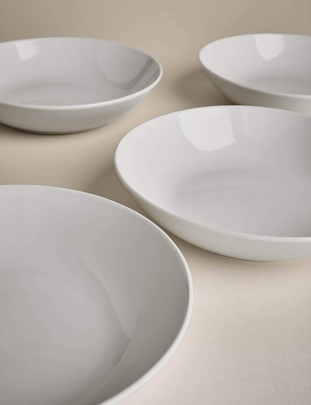 M&S Remarksable 4 Piece Pasta Bowl Set - White