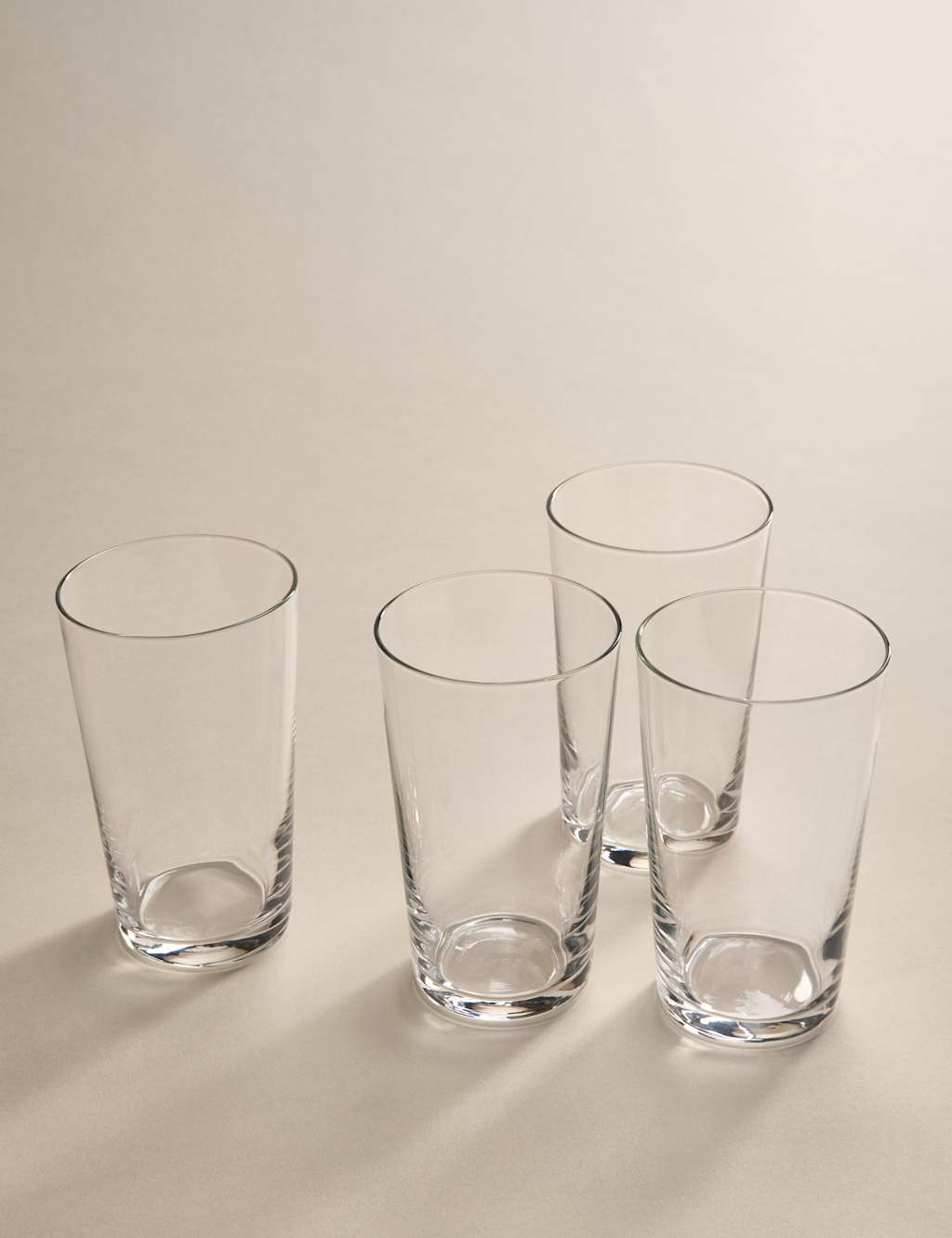 M&S Set of 4 Maxim Pint Glasses - Clear