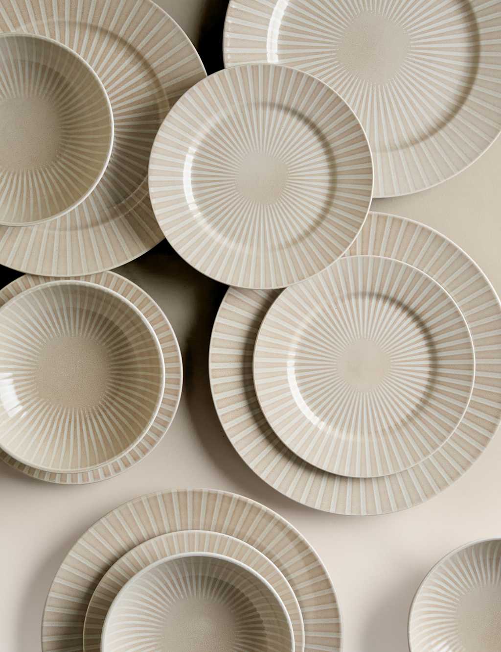 Image of M&S 12 Piece Reactive Stripe Dinner&hellip;