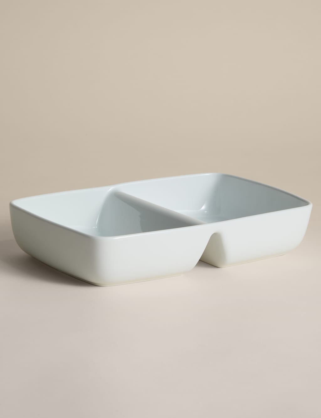 M&S Maxim Ceramic Double Vegetable Dish White