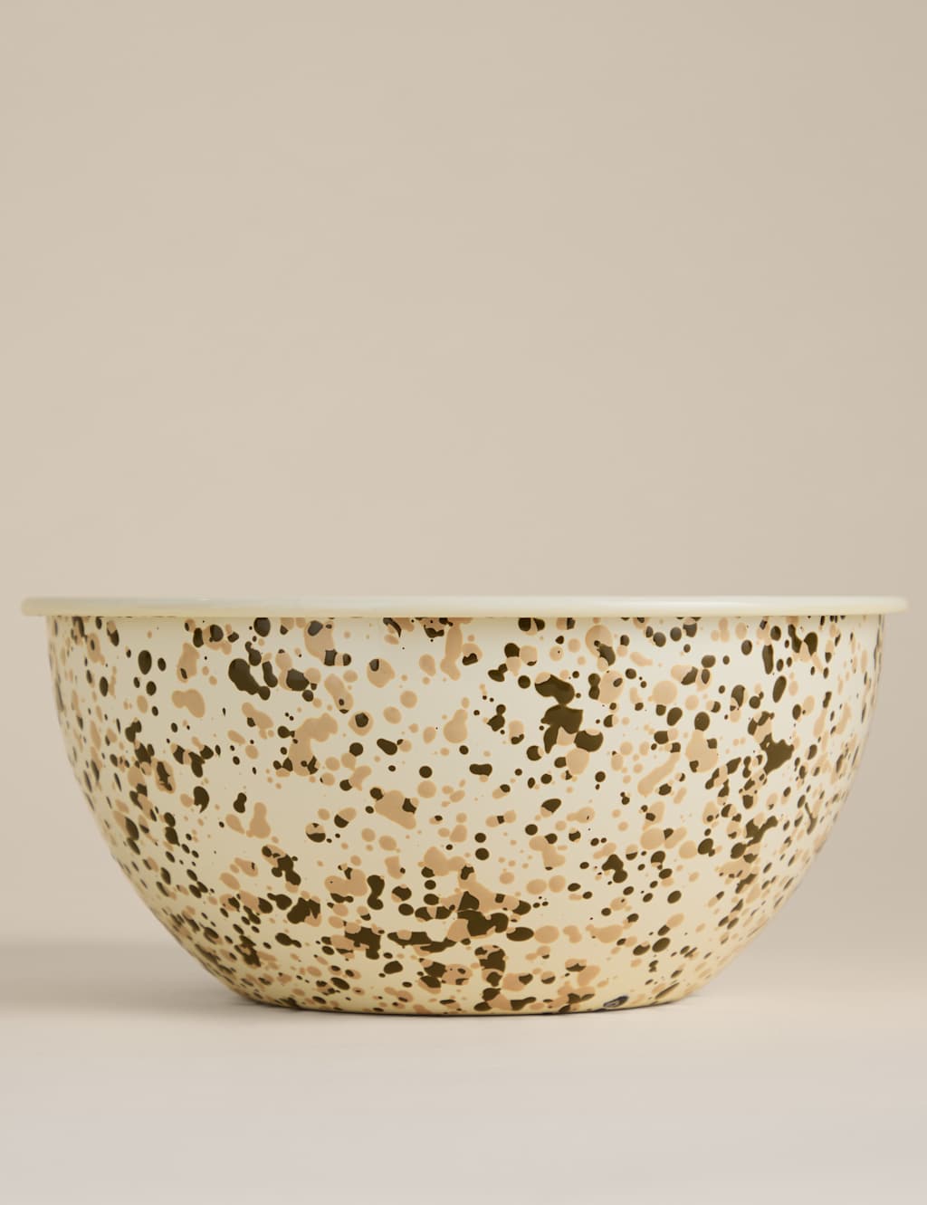 M&S Enamel Splatter Mixing Bowl Natural Mix