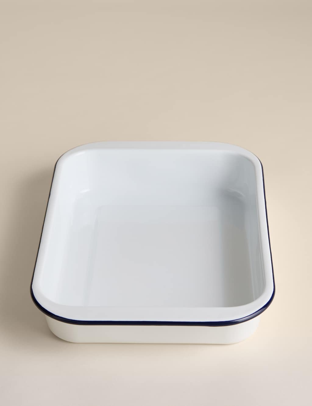 M&S Enamel 35cm Roaster Dark Blue Mix