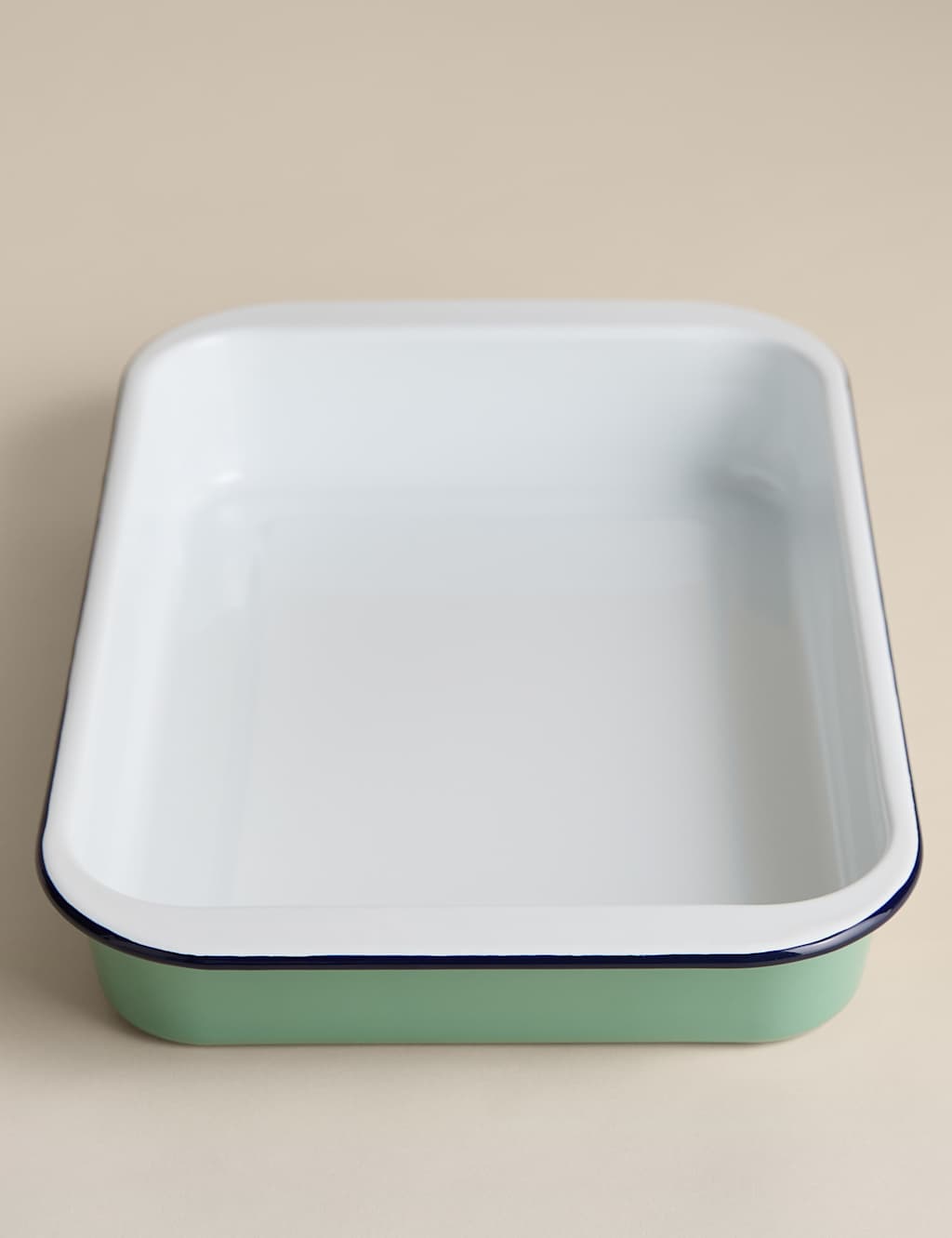 M&S Enamel 41cm Roaster Seafoam