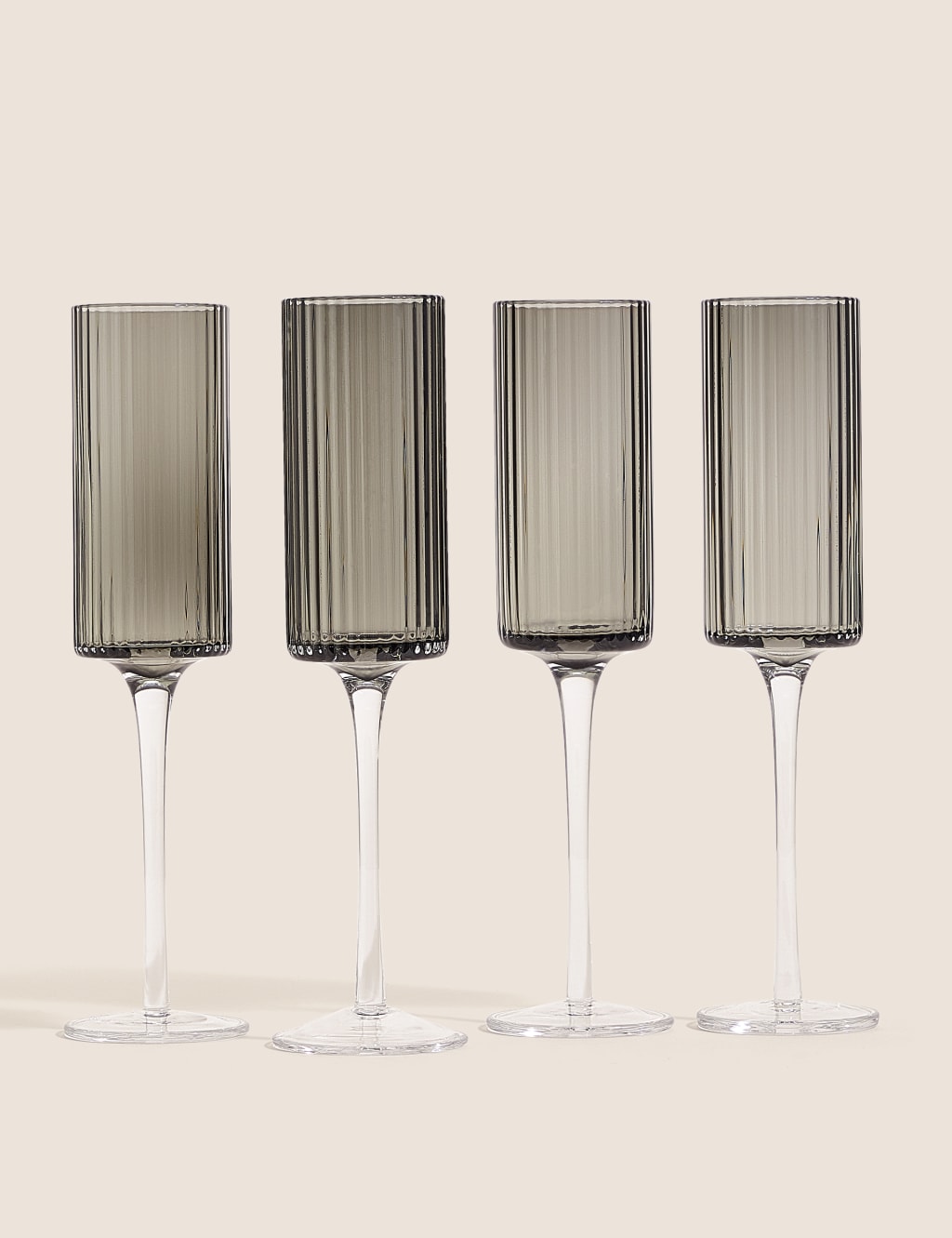 Set of 4 Handmade Celine Champagne Flutes
