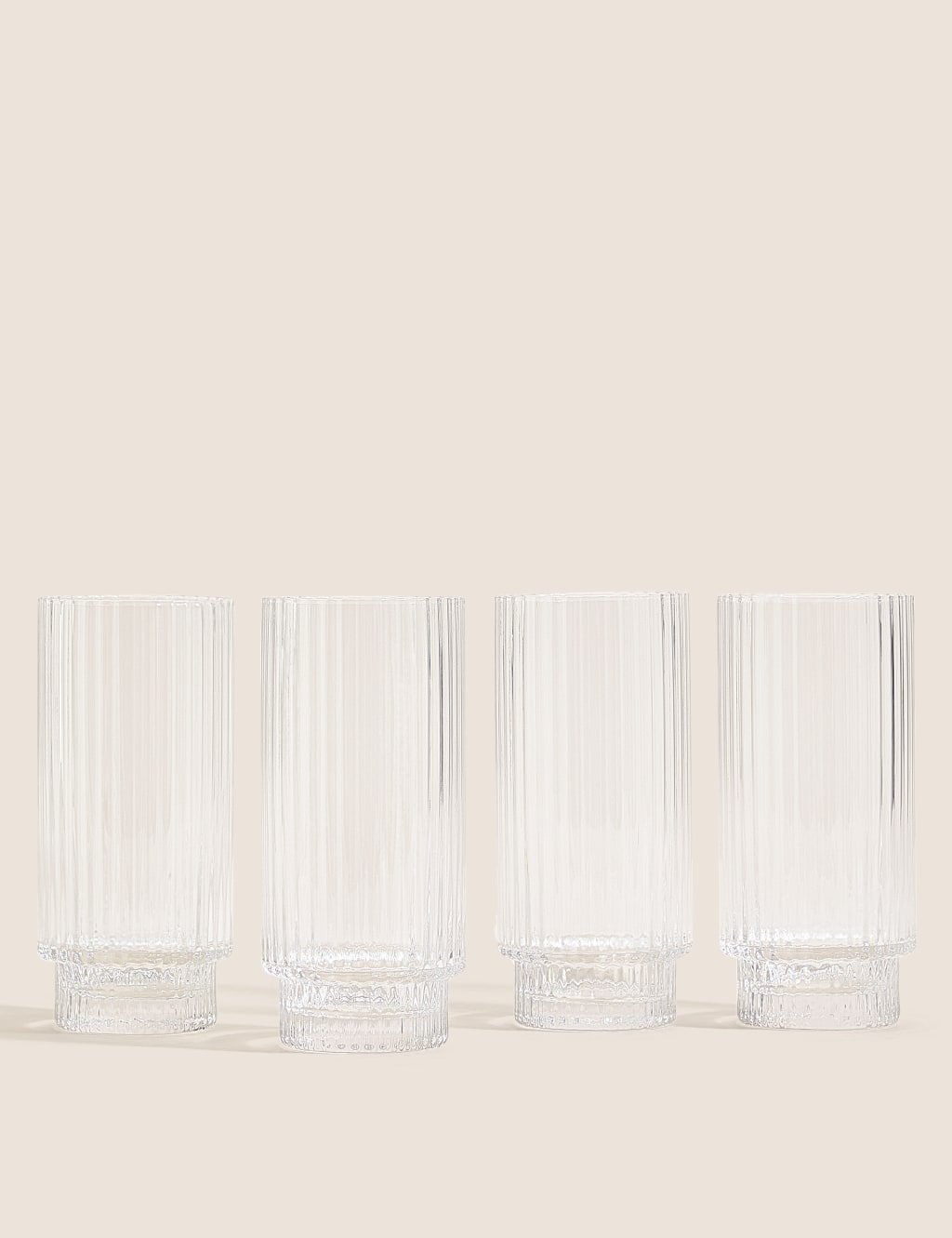 Set of 4 Handmade Celine Hi Ball Glasses