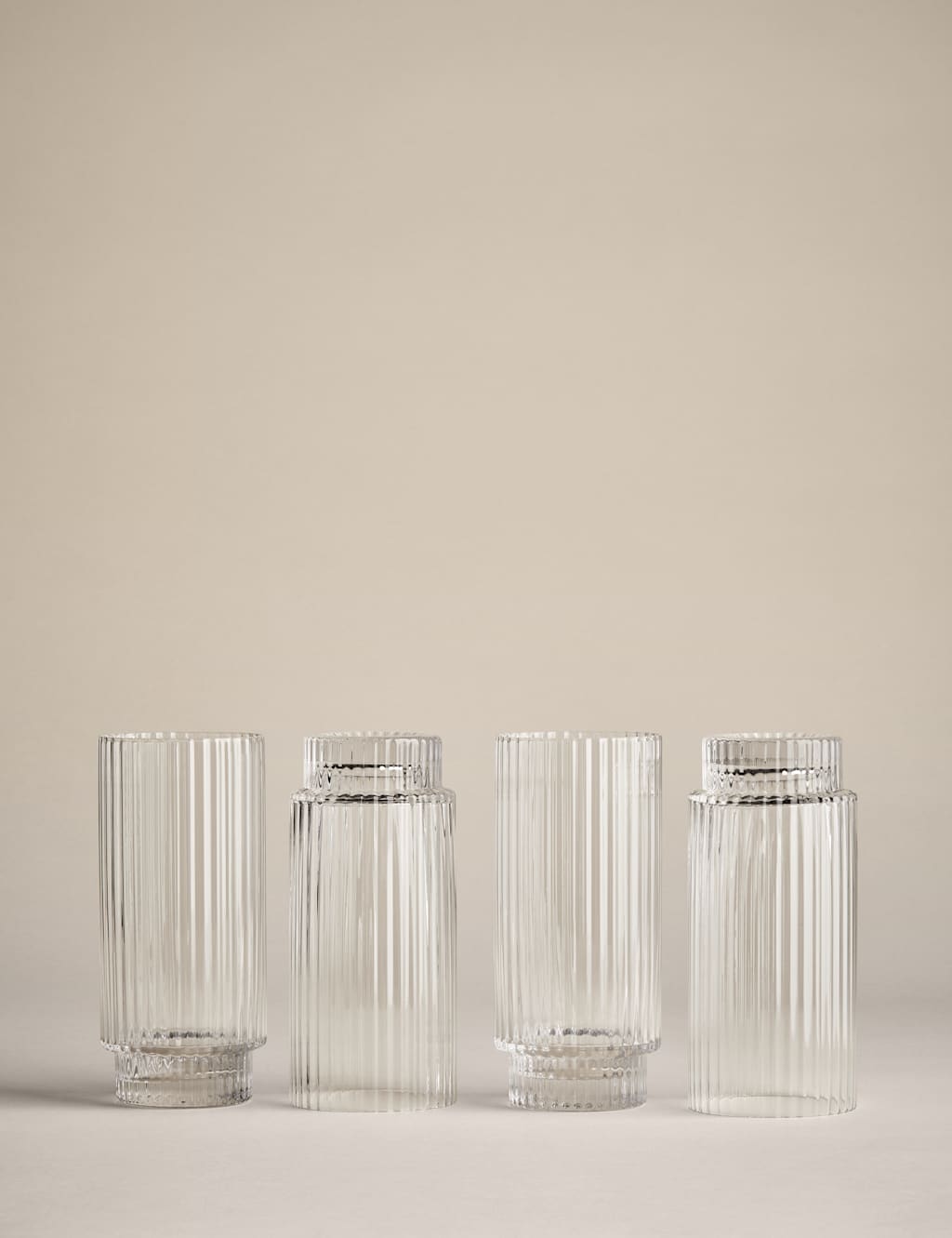 Set of 4 Handmade Celine Hi Ball Glasses