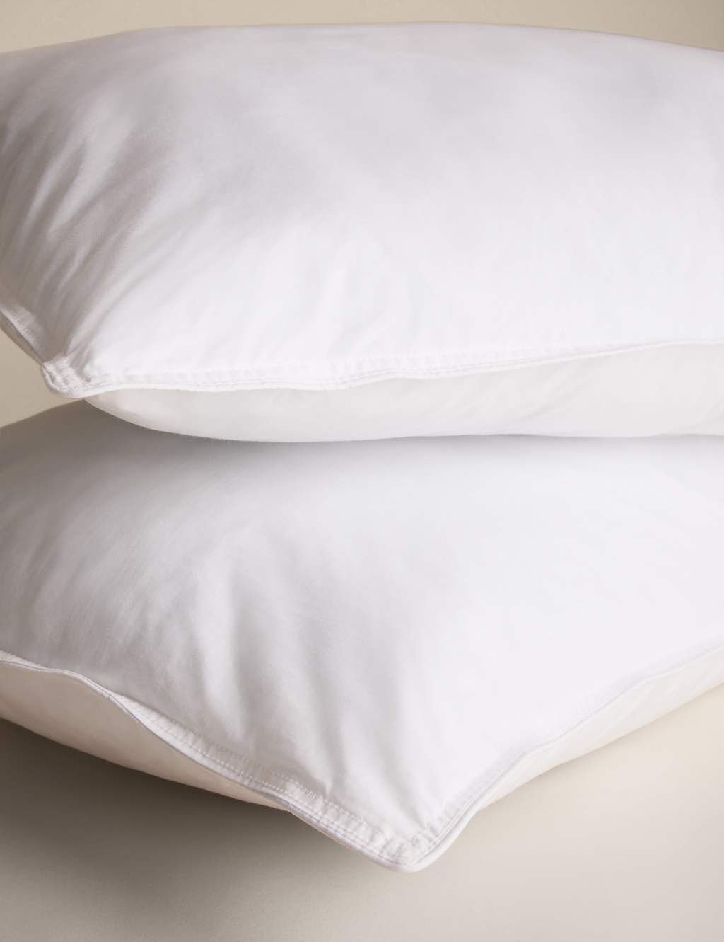 M&S 2 Pack Ultimate Comfort Pure Cotton Medium Pillows - White