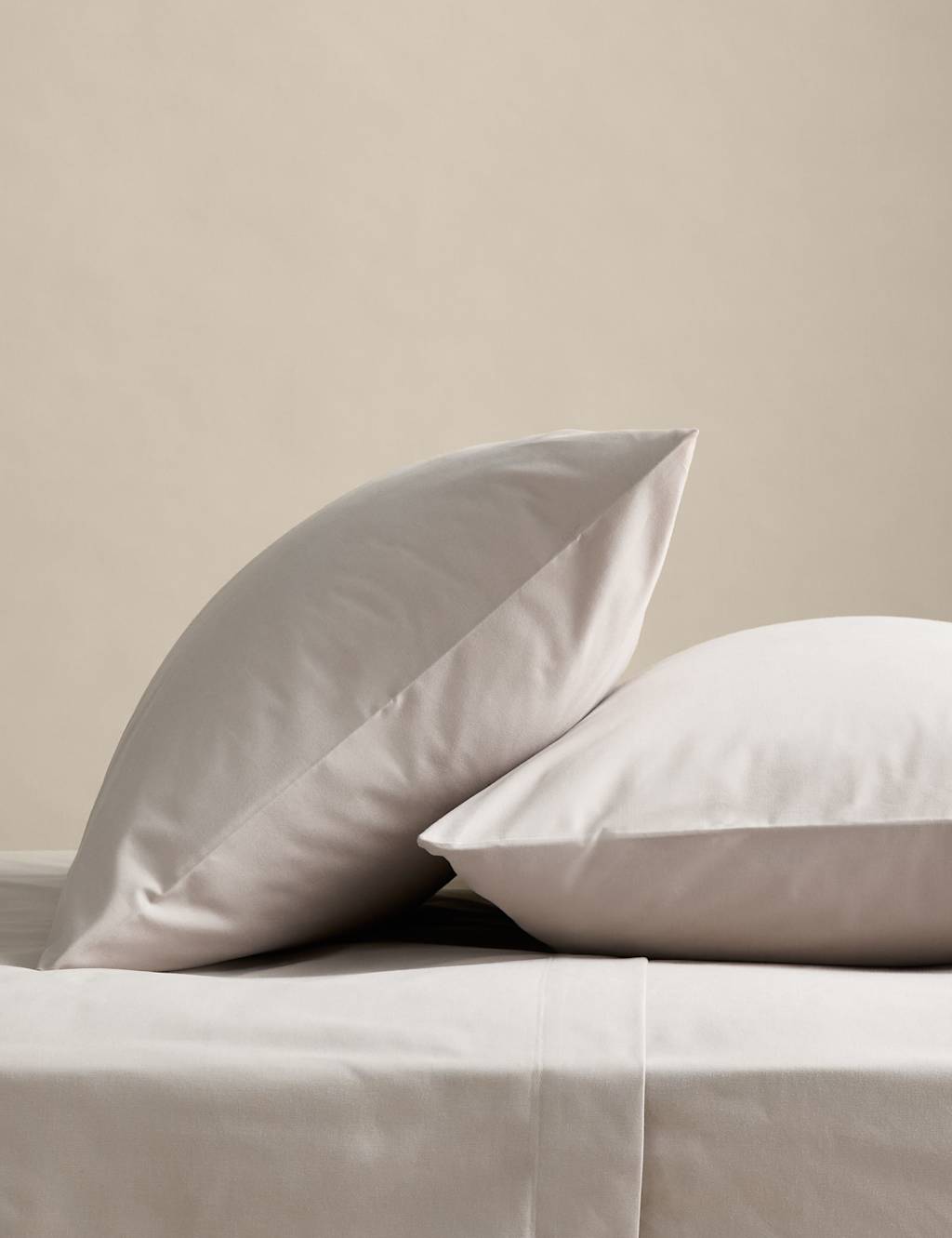 M&S 2 Pack Body Sensor Pure Cotton Pillowcases Silver Grey