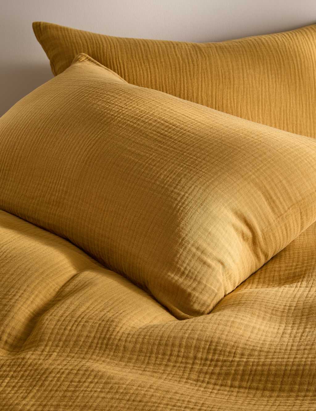 2pk Pure Cotton Muslin Pillowcases