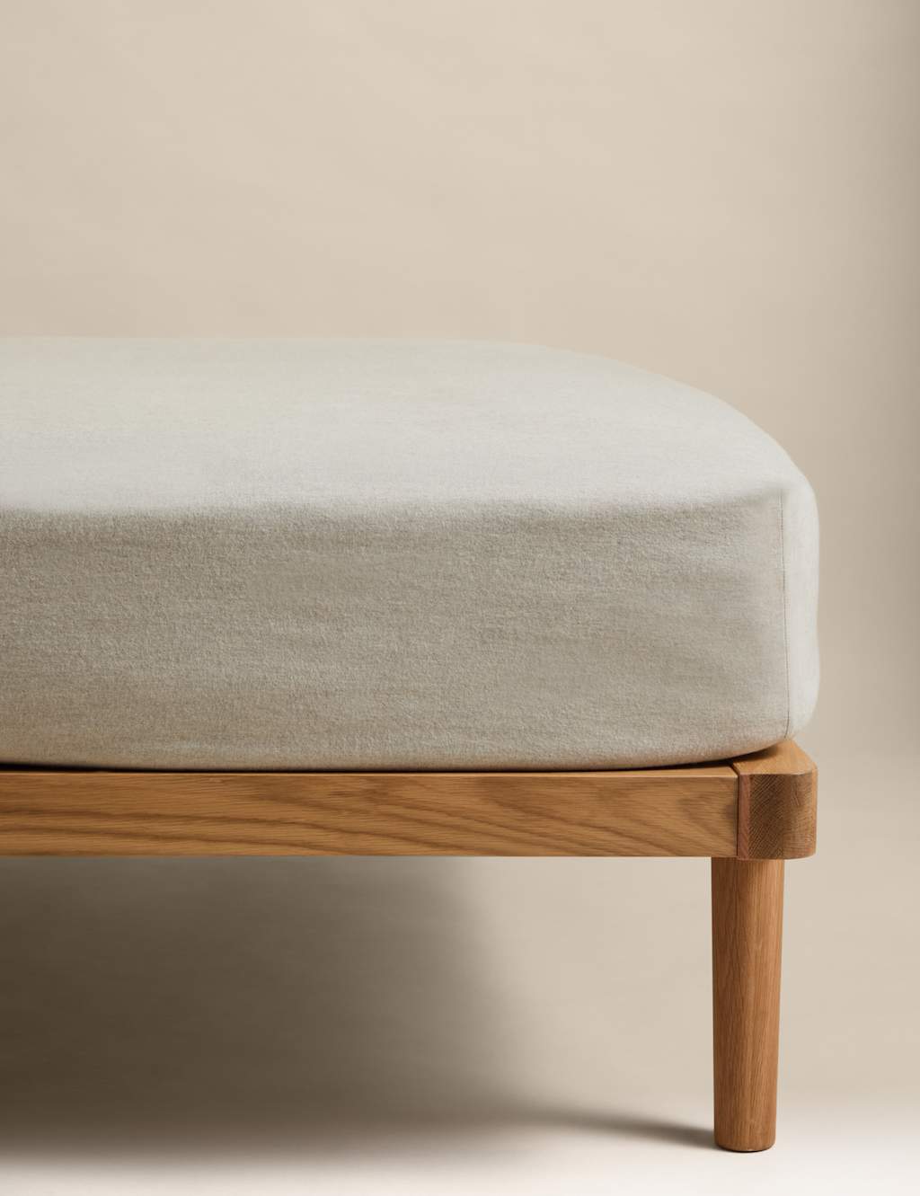 M&S Brushed Cotton Twill Deep Fitted Sheet - Single (3 ft) - Light Grey