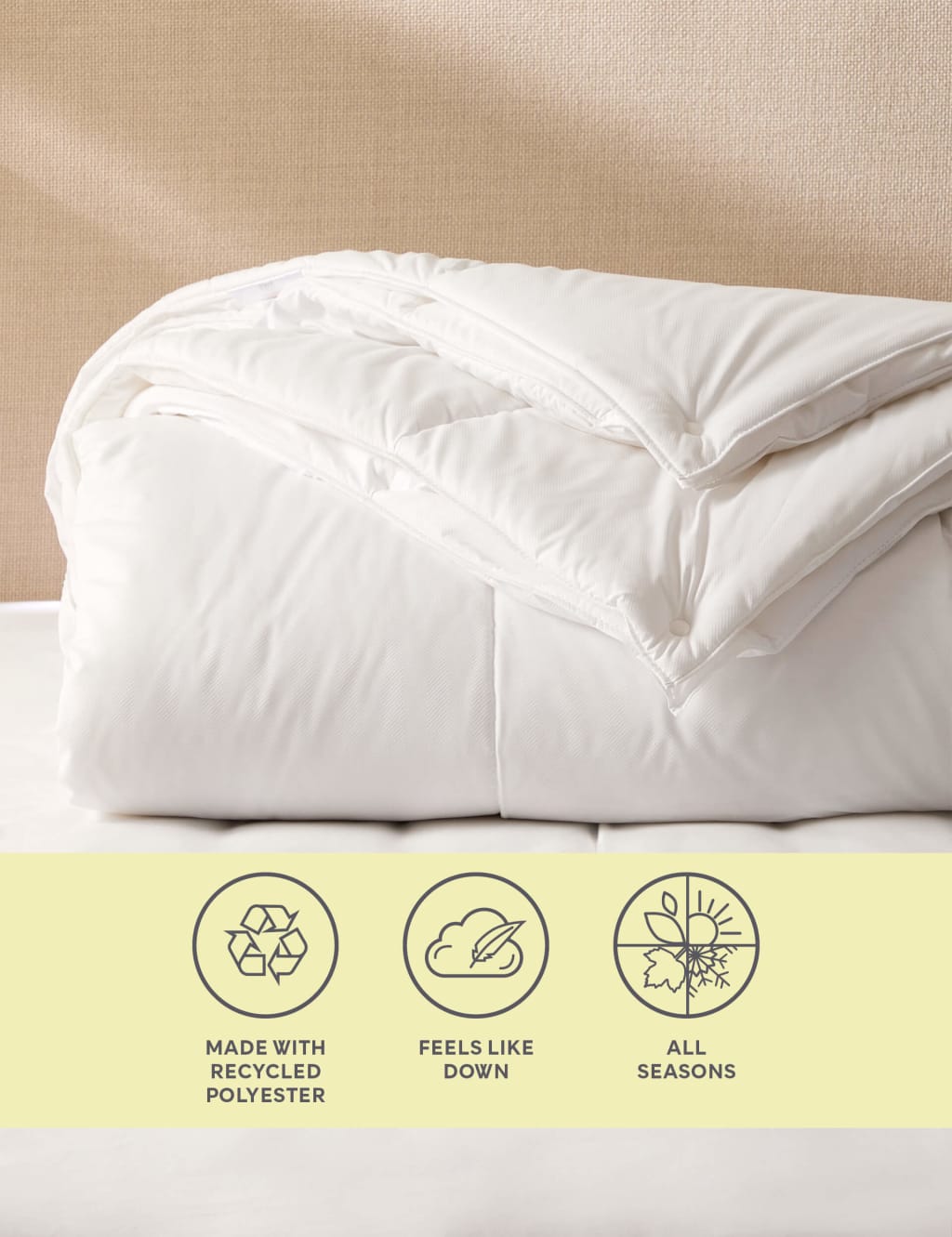 Soft As Down 13.5 Tog All Seasons Duvet