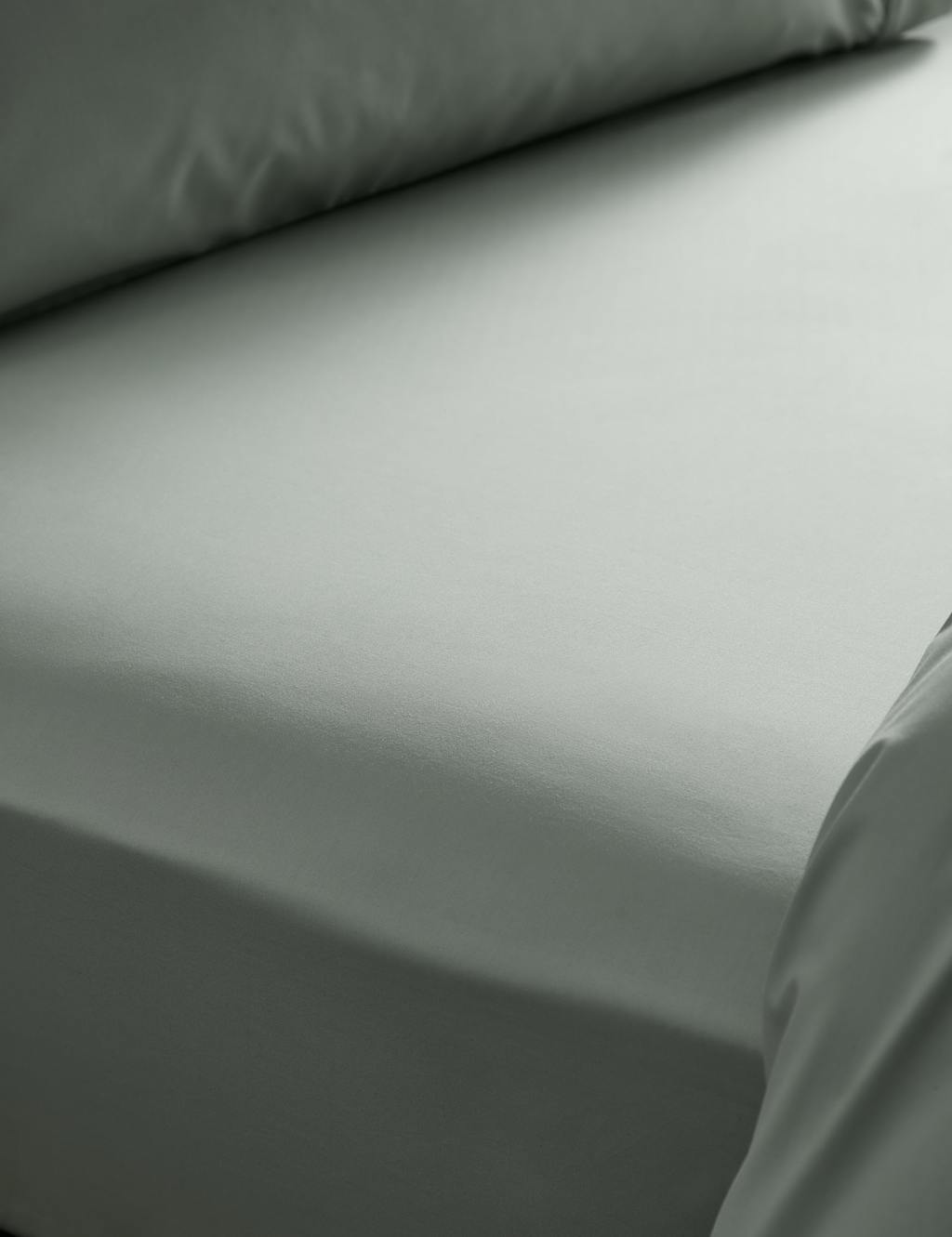 M&S X National Gallery Egyptian Cotton Deep Fitted Sheet Sage