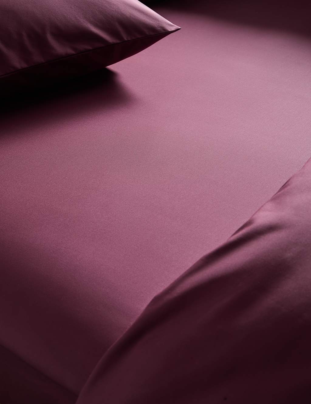 M&S X National Gallery Egyptian Cotton Deep Fitted Sheet Deep Mauve