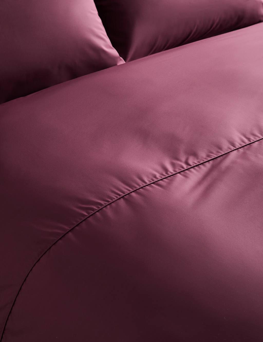 M&S X National Gallery Egyptian Cotton 230 Thread Count Duvet Cover Deep Mauve