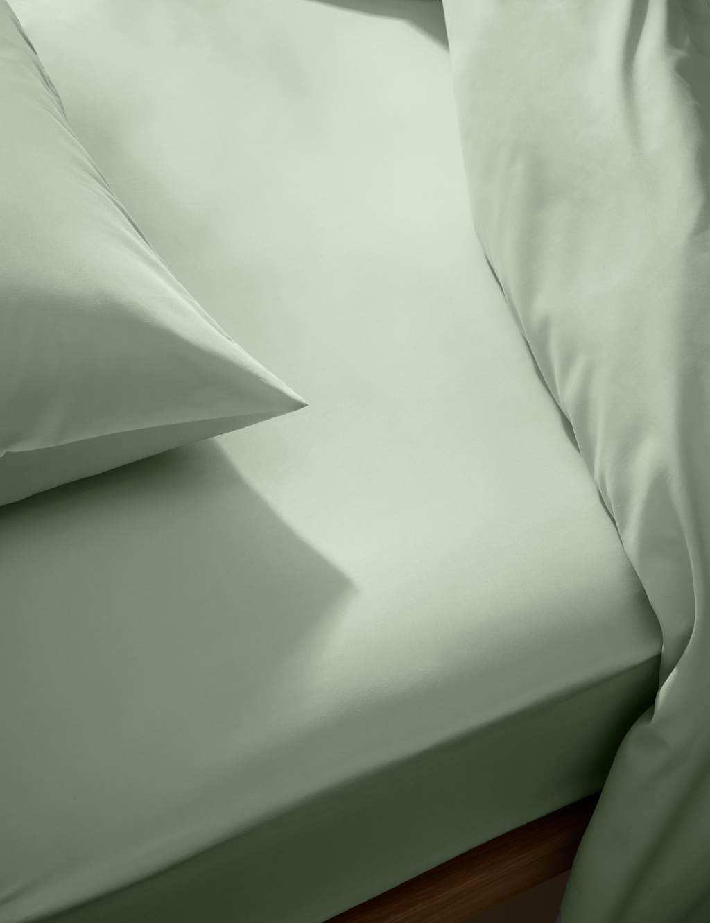 M&S Comfortably Cool Lyocell Rich Extra Deep Fitted Sheet Wild Sage
