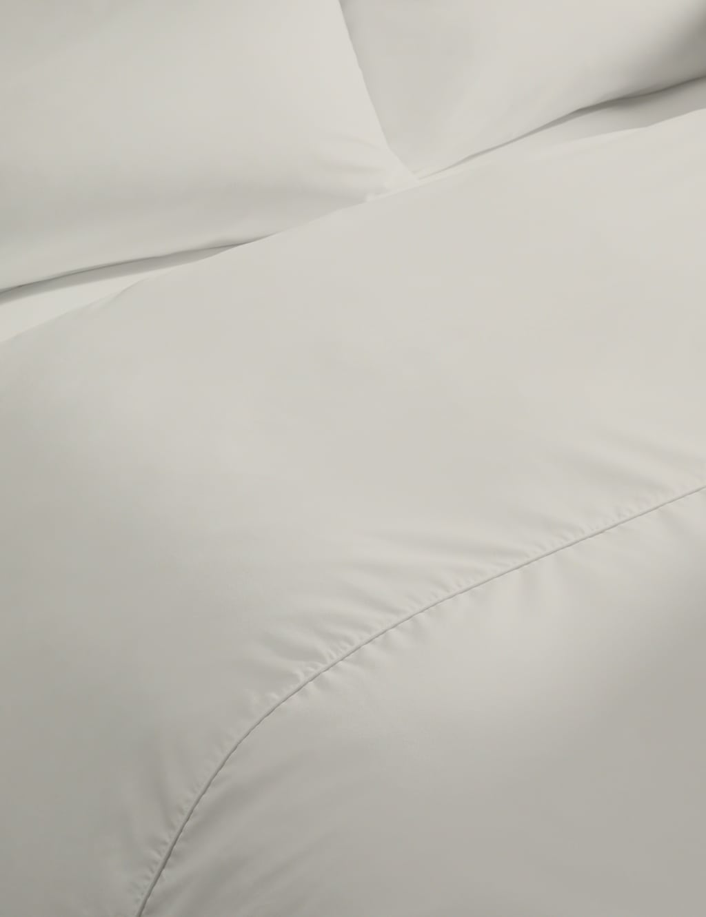 M&S Egyptian Cotton 230 Thread Count Crisp Duvet Cover Silver Grey