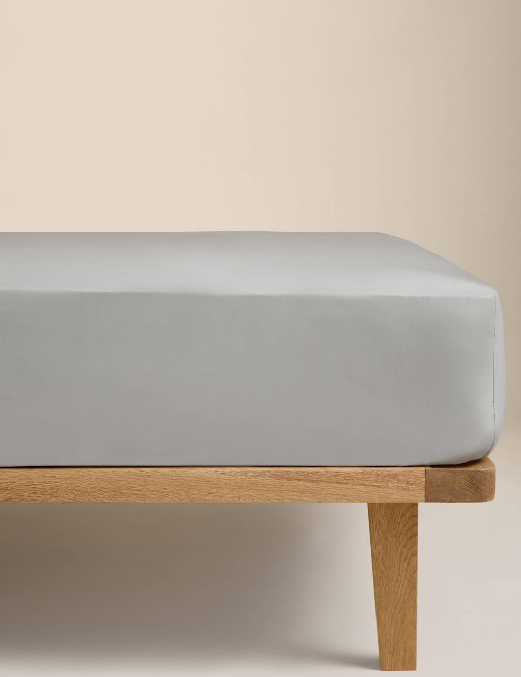 M&S Egyptian Cotton 230 Thread Count Fitted Sheet Smoke