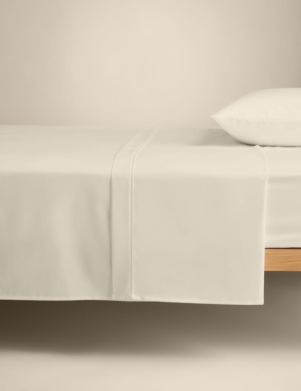 M&S Egyptian Cotton 230 Thread Count Crisp Flat Sheet Cream