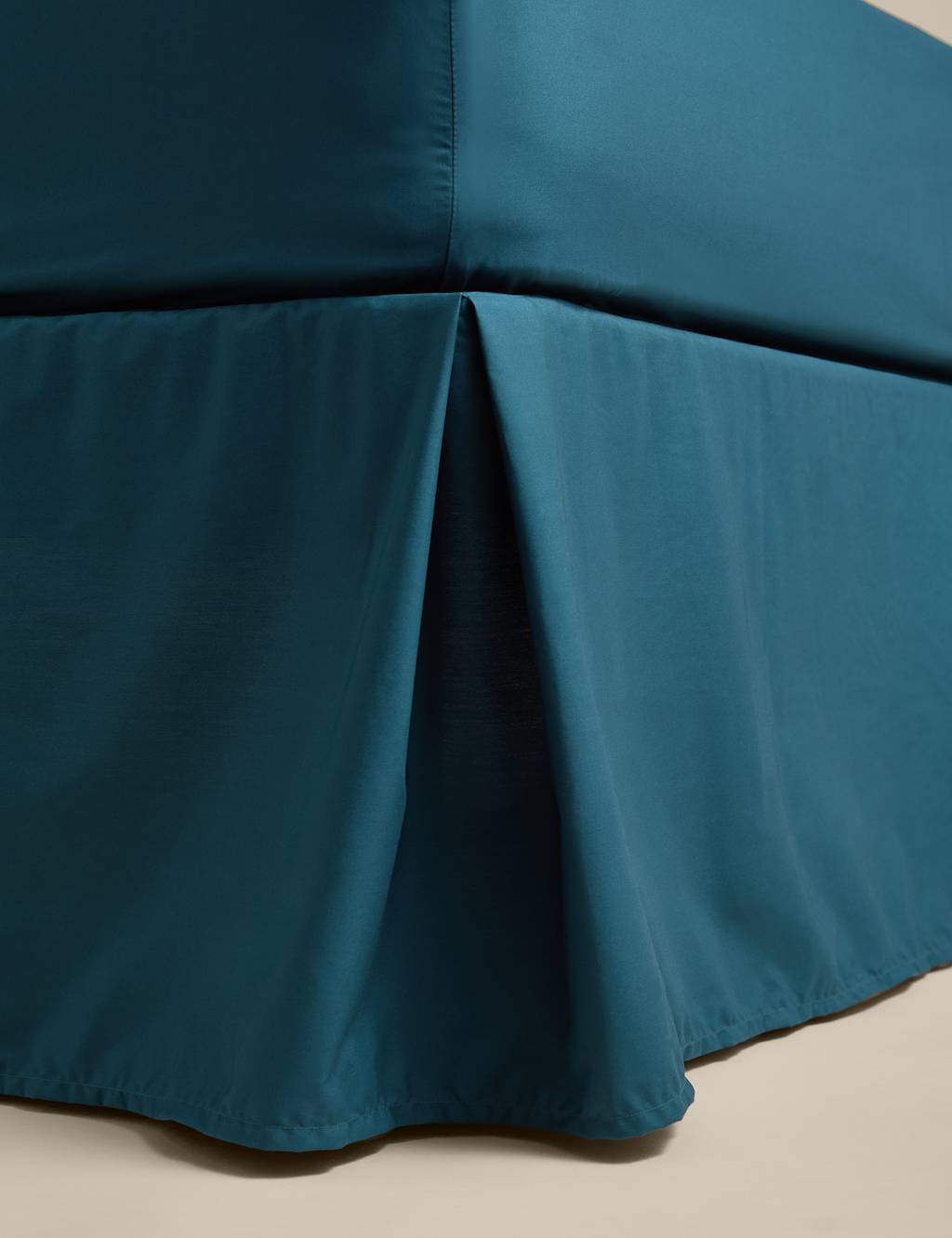 M&S Egyptian Cotton 230 Thread Count Base Valance Sheet Teal
