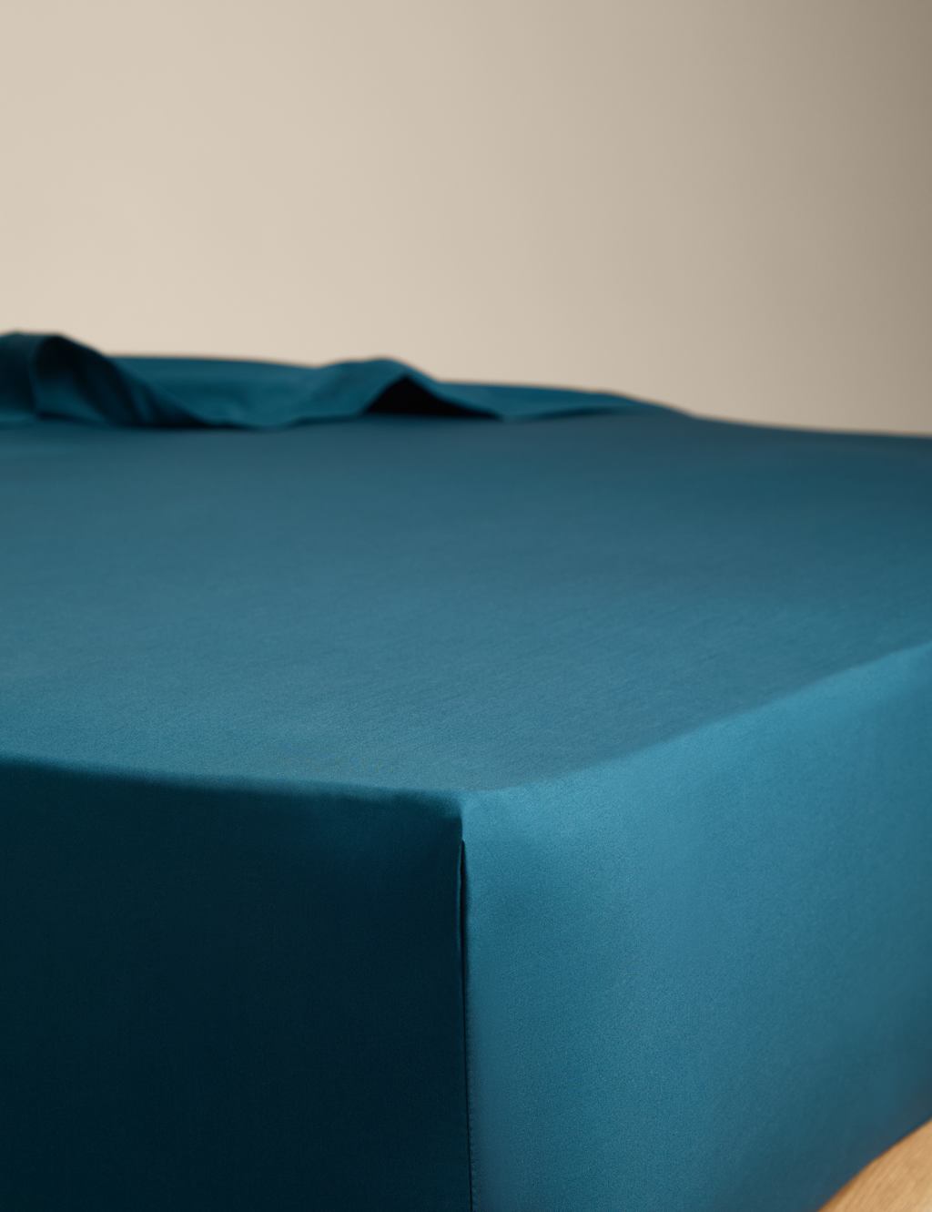 M&S Egyptian Cotton 230 Thread Count Deep Fitted Sheet Teal