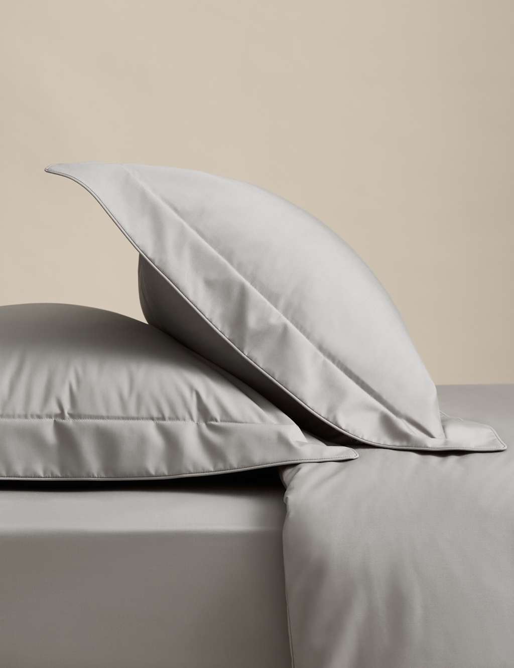 M&S 2 Pack Egyptian Cotton 230 Thread Count Oxford Pillowcases Smoke