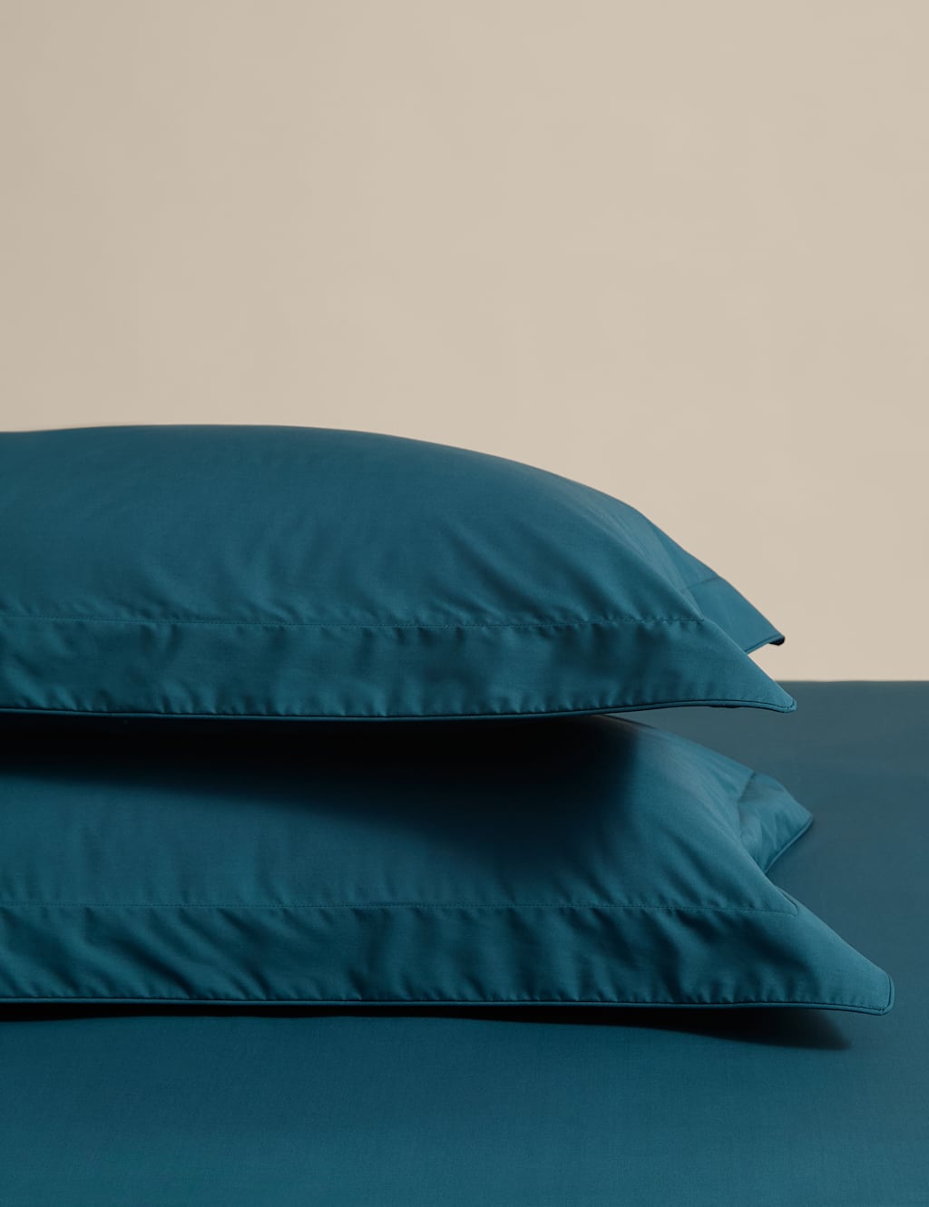M&S 2 Pack Egyptian Cotton 230 Thread Count Oxford Pillowcases Teal