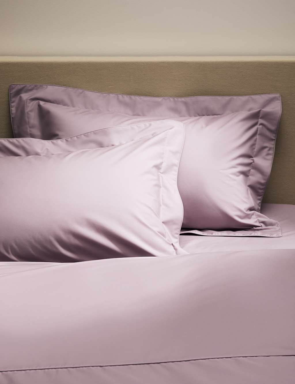 M&S 2 Pack Egyptian Cotton 230 Thread Count Crisp Oxford Pillowcases - Dusted Pink