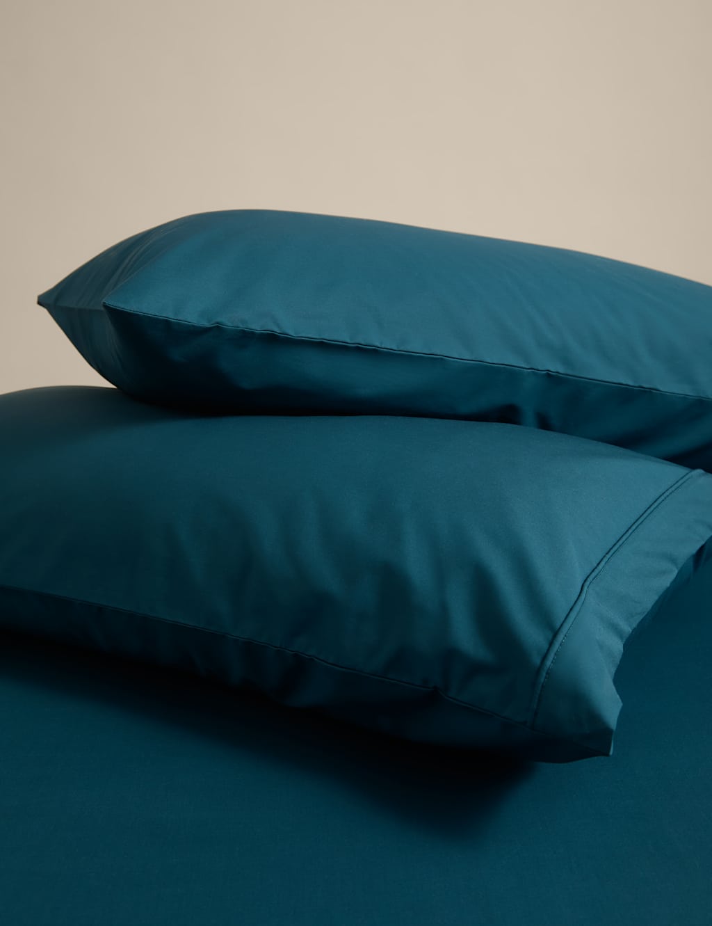 M&S 2 Pack Egyptian Cotton 230 Thread Count King Size Pillowcases Teal