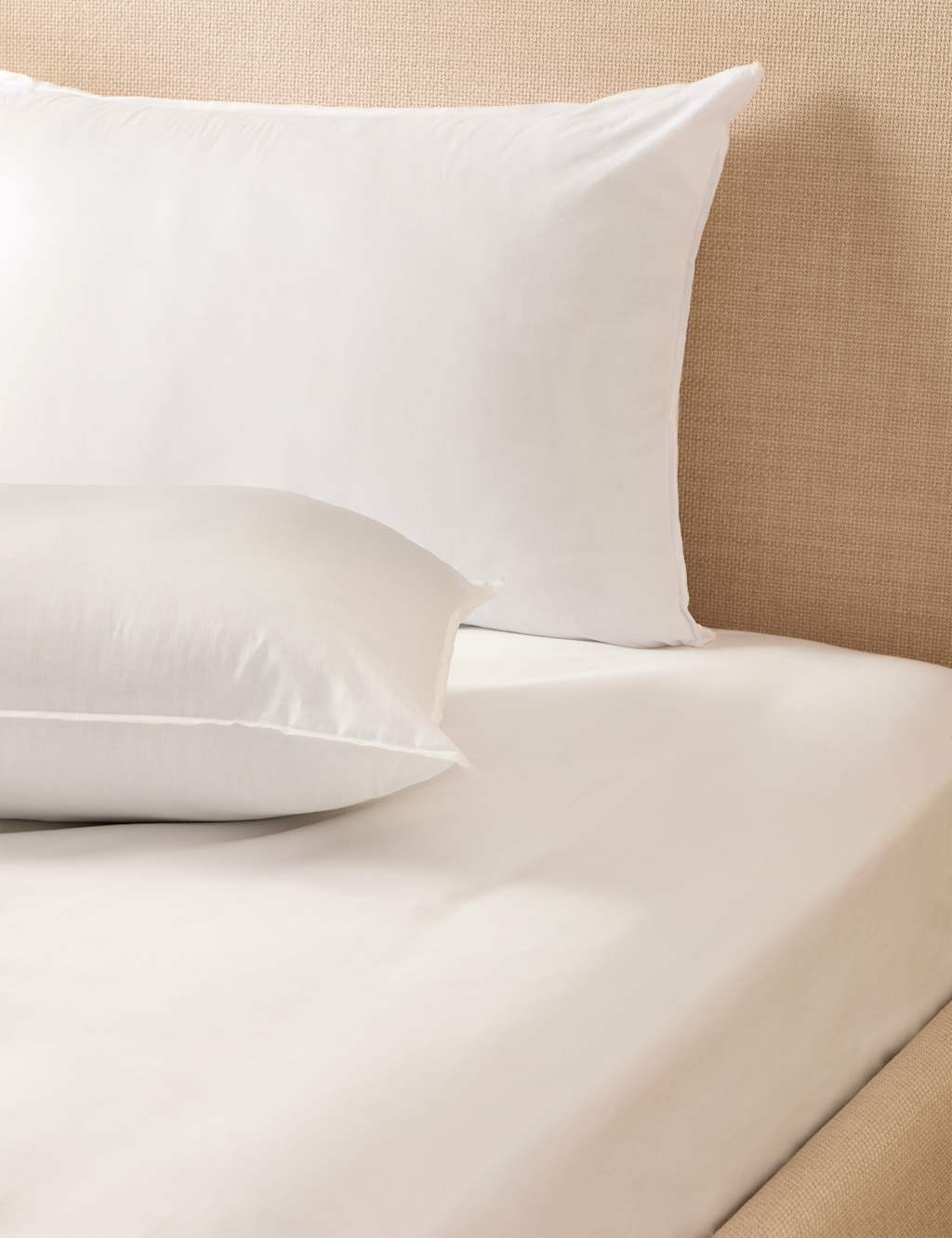 M&S 2 Pack Stay Cool Pure Cotton Firm Pillows - White