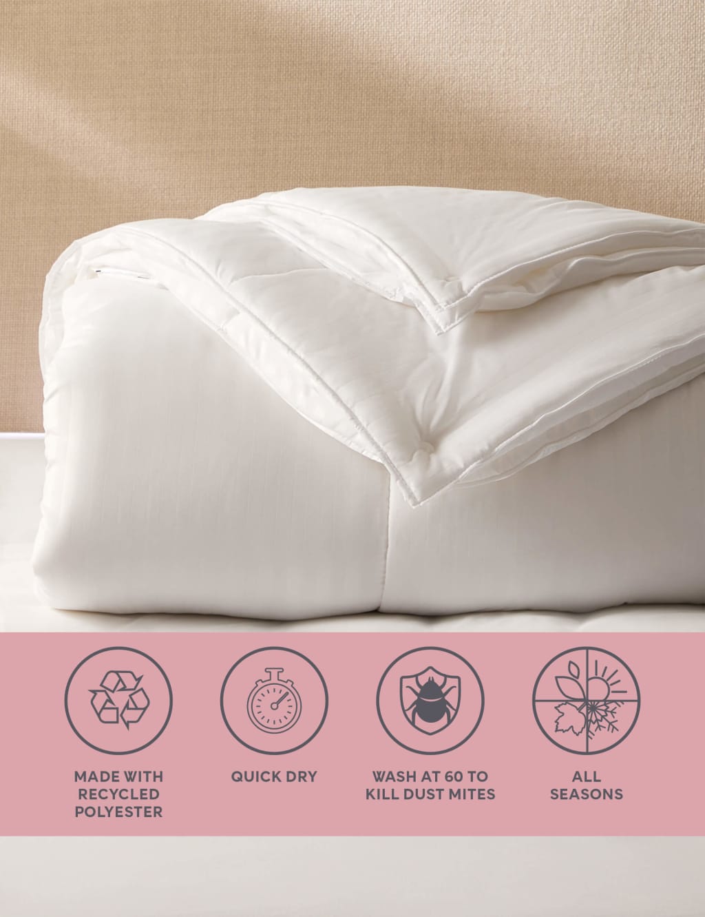 Supremely Washable 13.5 Tog All Seasons Duvet